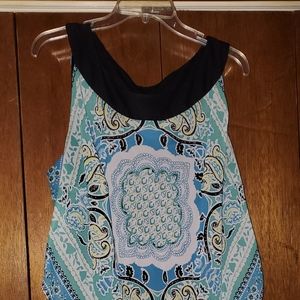 Double layer sleeveless shirt